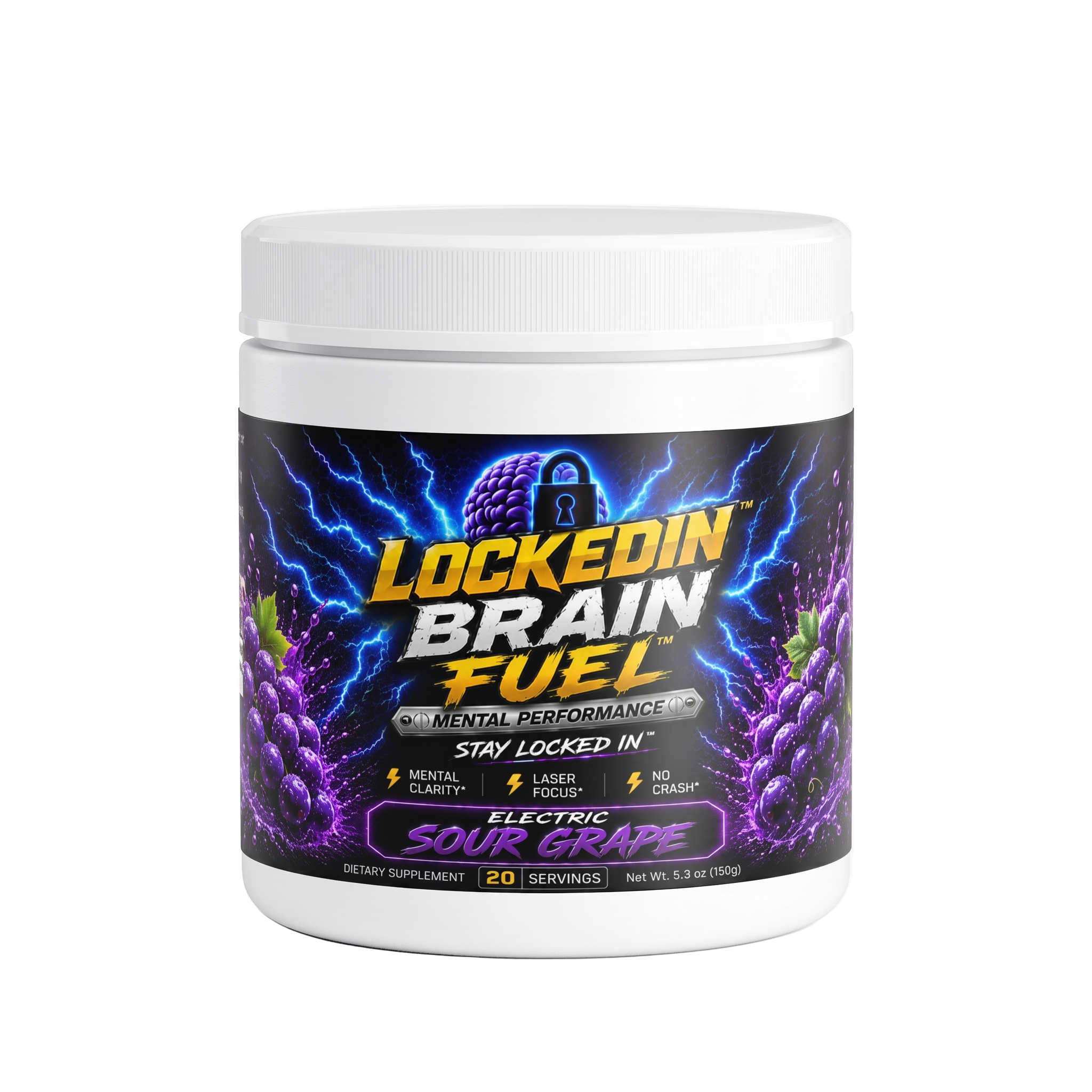 Locked In Brain Fuel Electric Sour Grape
